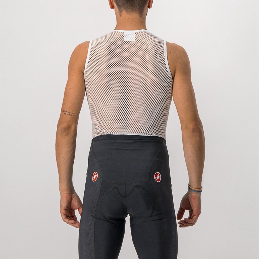 Castelli CORE MESH 3 SLEEVELESS Grundschicht Herren Weiß | 16305-UHIO