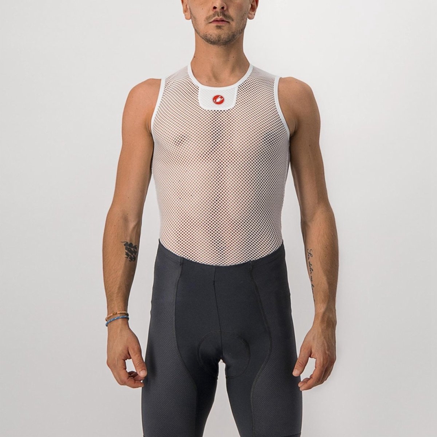 Castelli CORE MESH 3 SLEEVELESS Grundschicht Herren Weiß | 16305-UHIO