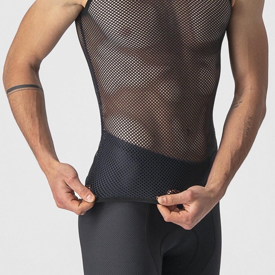 Castelli CORE MESH 3 SLEEVELESS Grundschicht Herren Schwarz | 30846-PAWZ