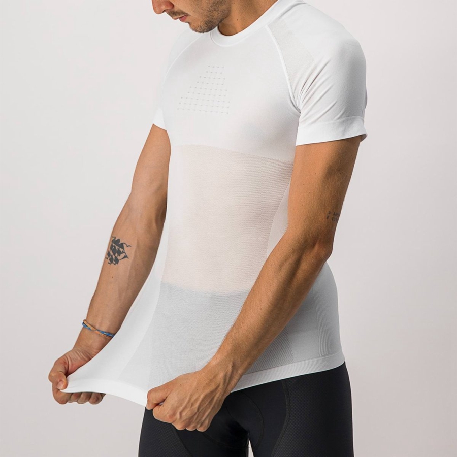 Castelli CORE SEAMLESS SS Grundschicht Herren Weiß | 17934-QREB