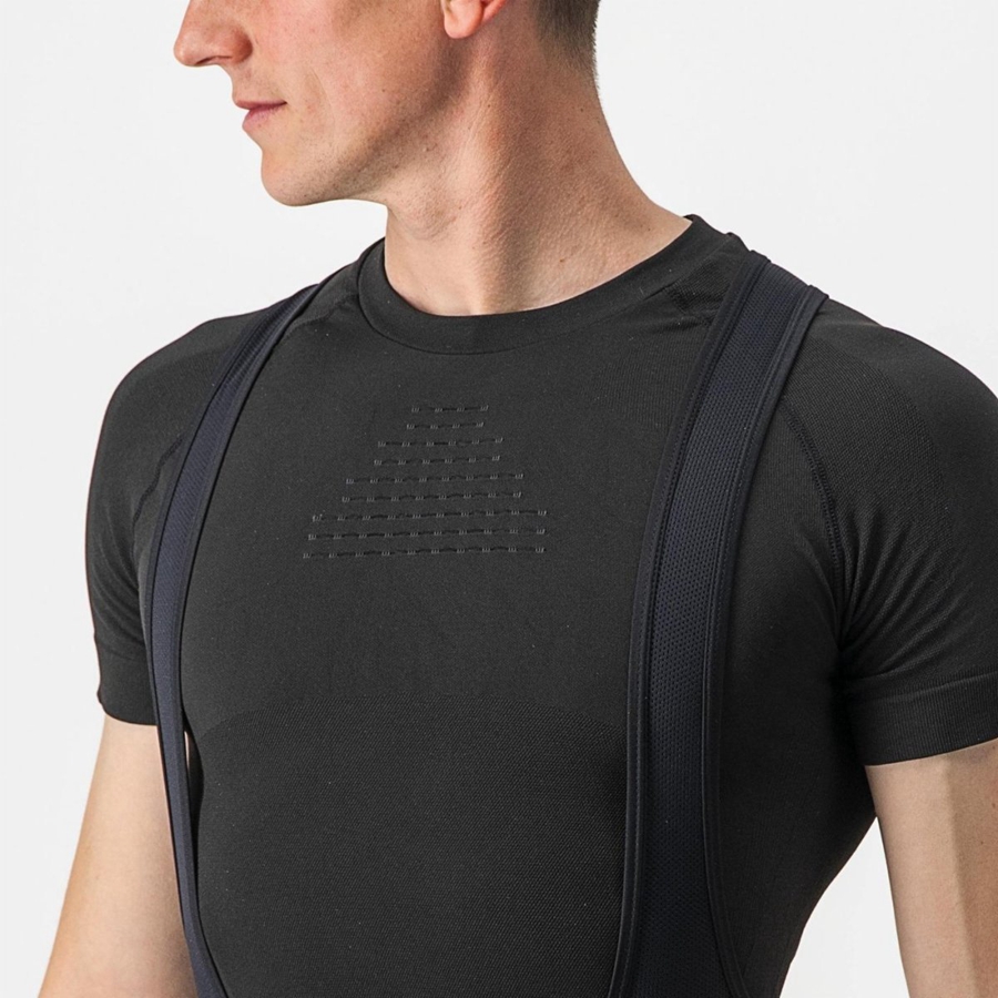 Castelli CORE SEAMLESS SS Grundschicht Herren Schwarz | 16098-DMRL