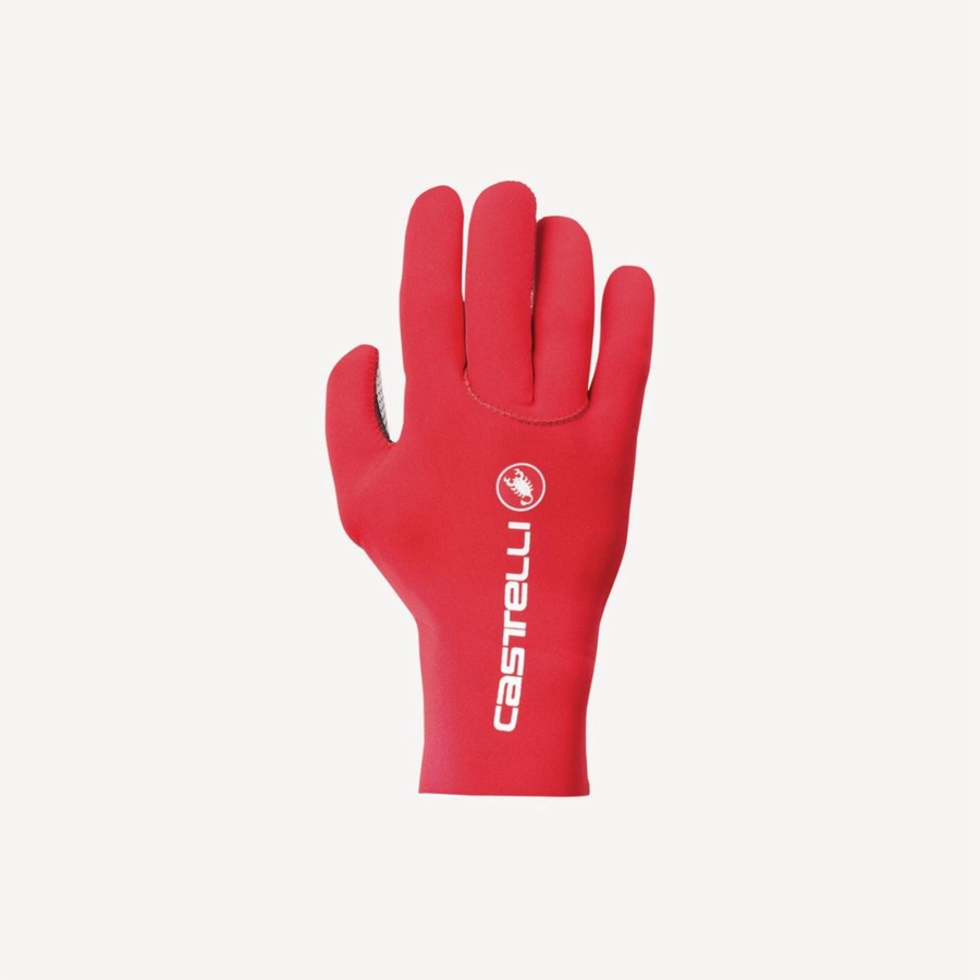 Castelli DILUVIO C Handschuhe Herren Rot | 94038-JUCV