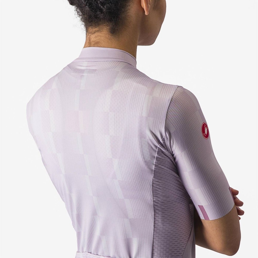 Castelli DIMENSIONE Trikot Damen Lila Weiß Tiefeslila | 13405-ECRD