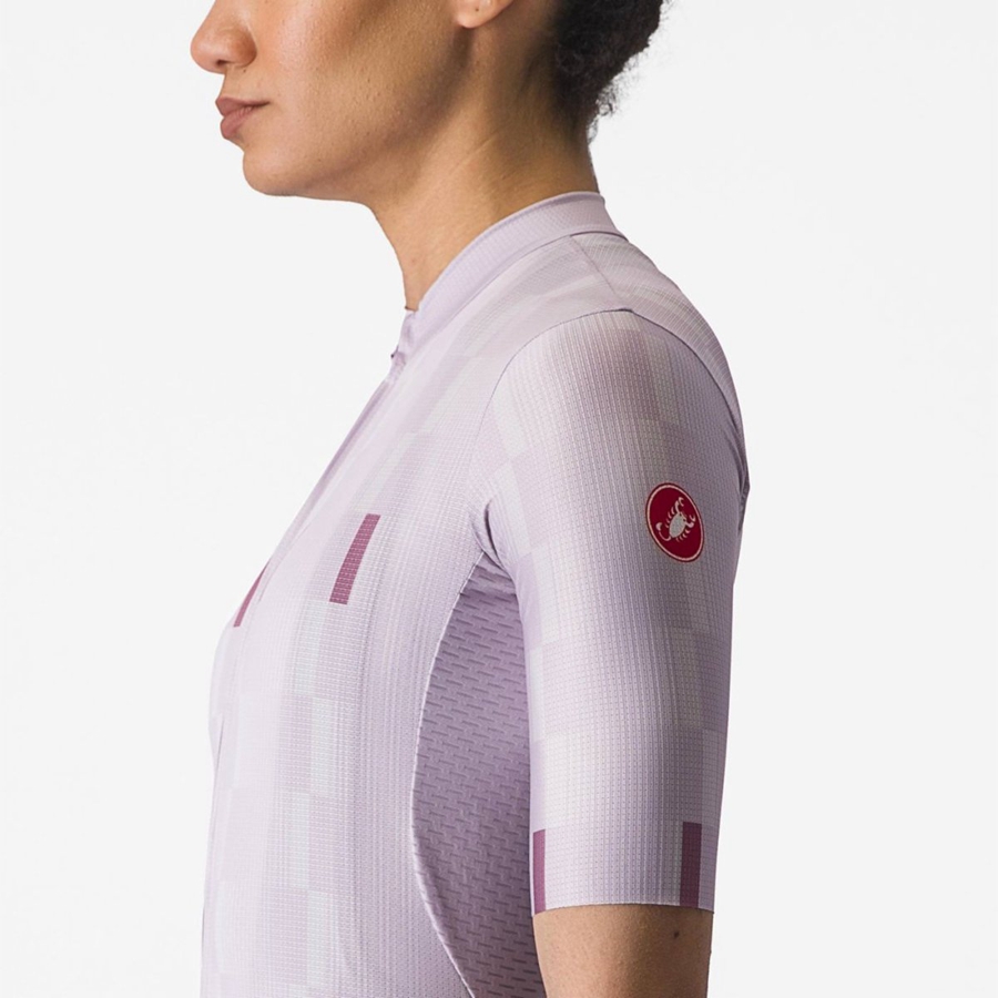 Castelli DIMENSIONE Trikot Damen Lila Weiß Tiefeslila | 13405-ECRD