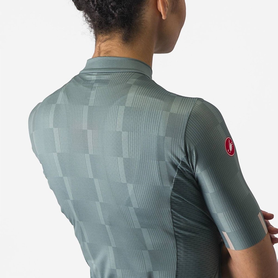 Castelli DIMENSIONE Trikot Damen Türkis | 76025-AJYB