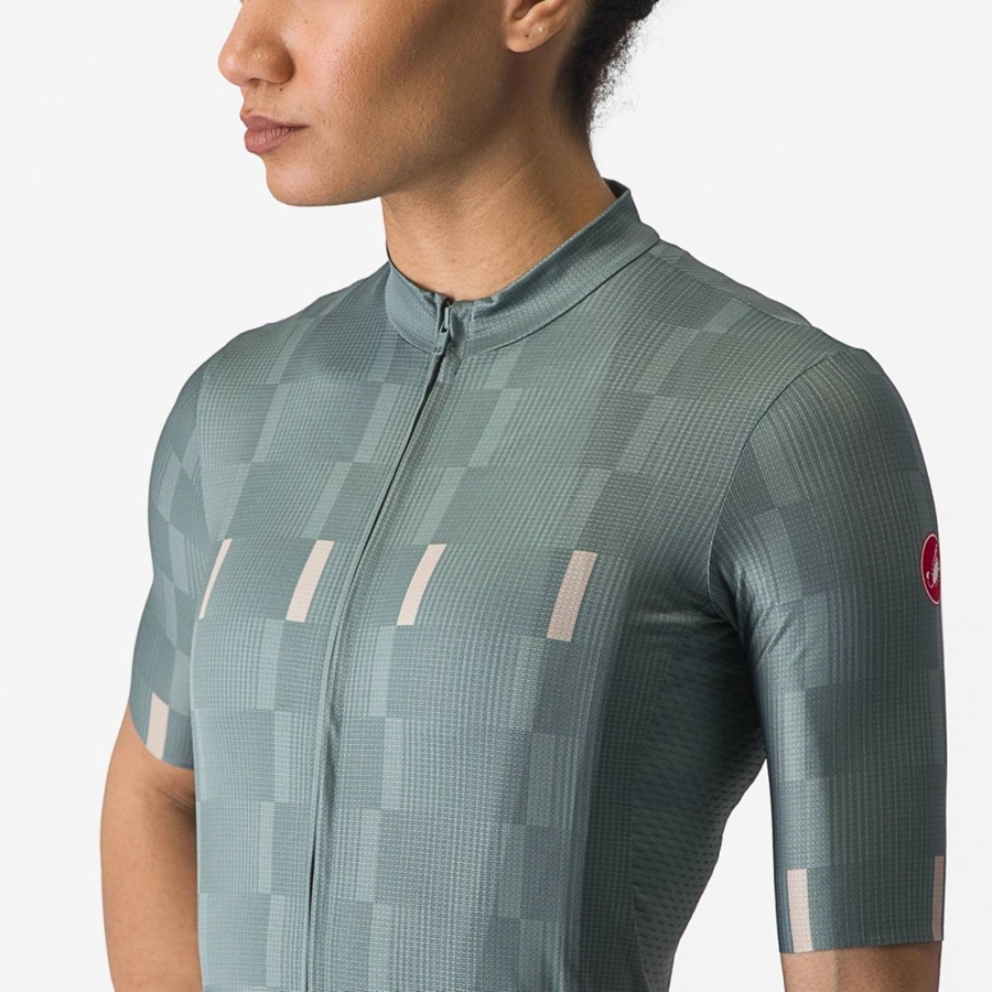 Castelli DIMENSIONE Trikot Damen Türkis | 76025-AJYB