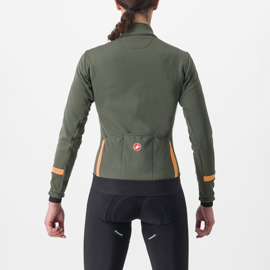 Castelli DINAMICA 2 Jacken Damen Grün | 67102-KPWO