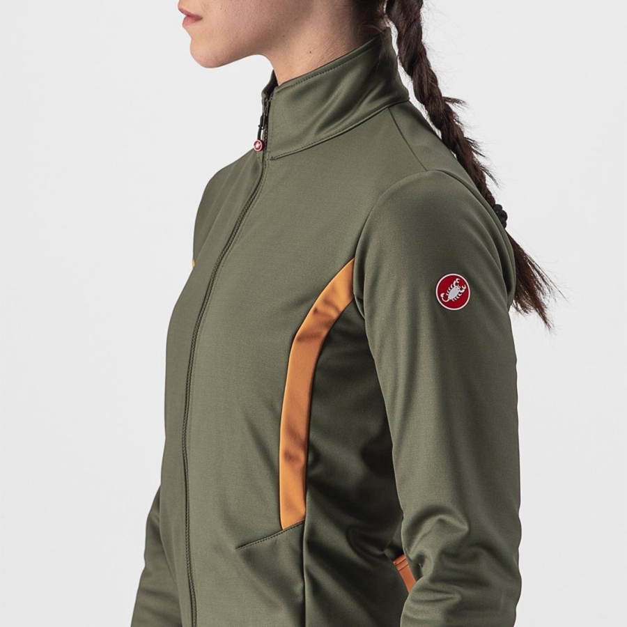 Castelli DINAMICA 2 Jacken Damen Grün | 67102-KPWO