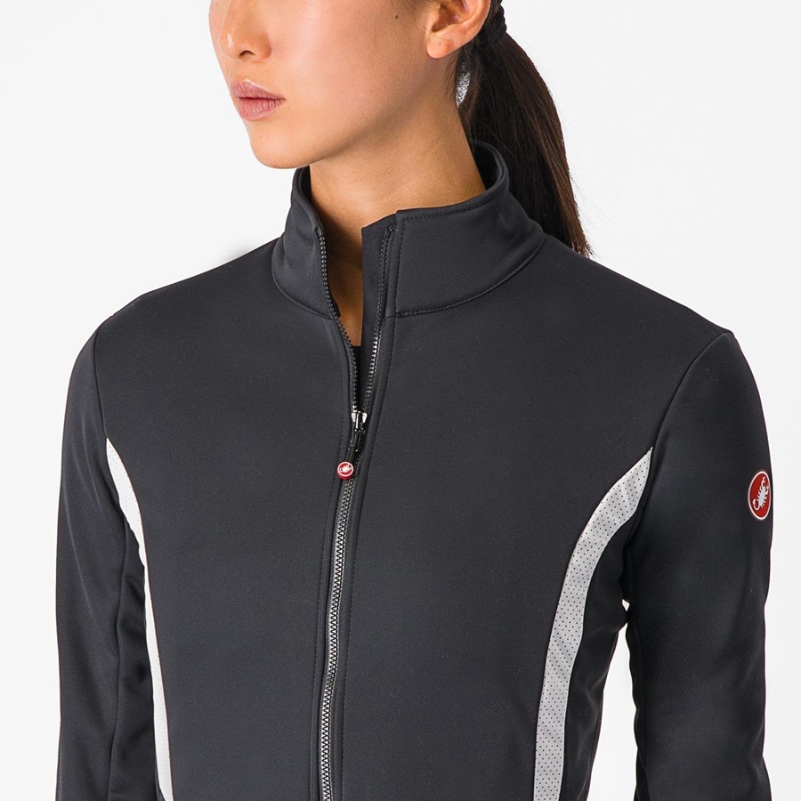 Castelli DINAMICA 2 Jacken Damen Schwarz Weiß | 63751-RBZS