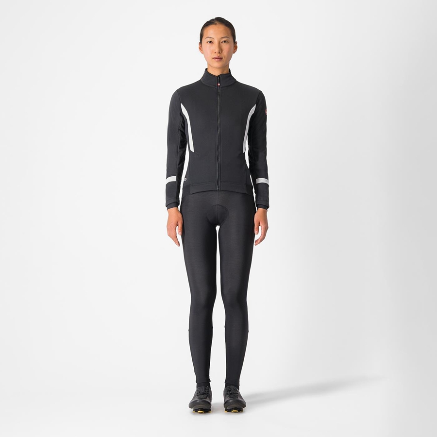 Castelli DINAMICA 2 Jacken Damen Schwarz Weiß | 63751-RBZS