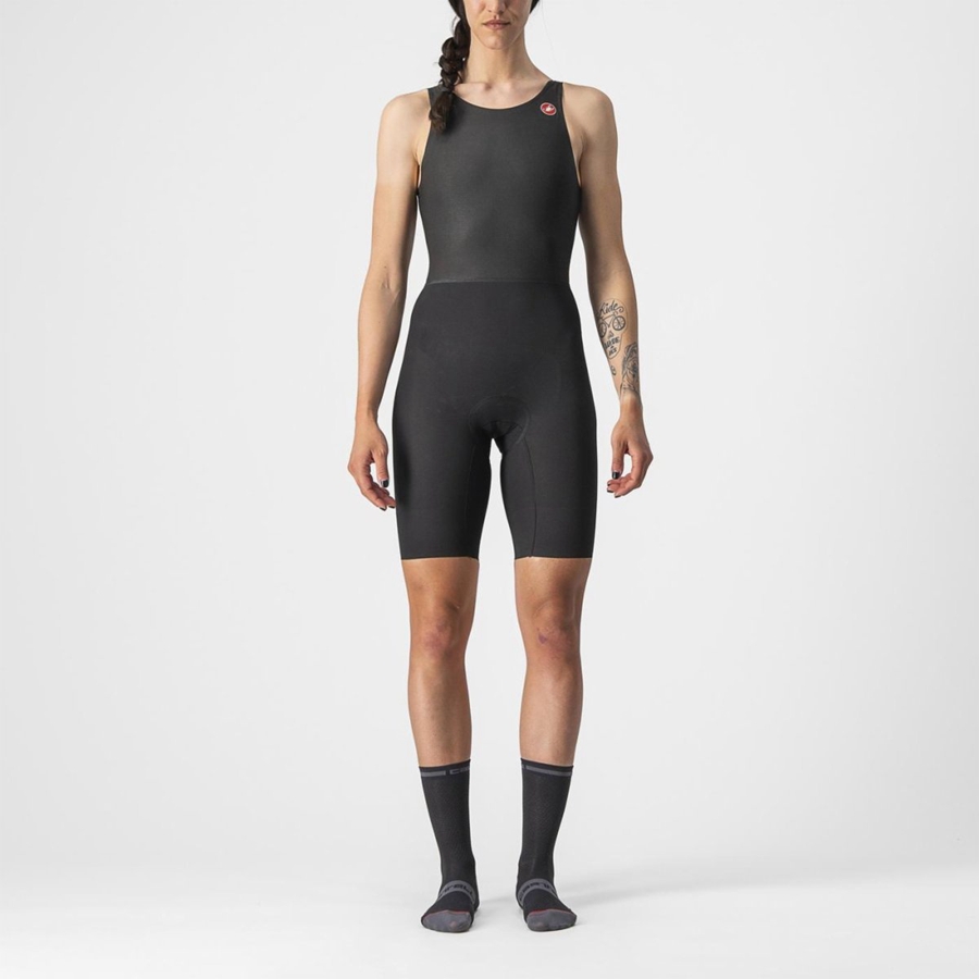 Castelli ELITE W Speedsuit Damen Schwarz | 04923-BDFS