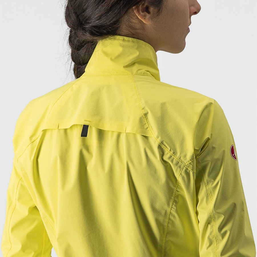 Castelli EMERGENCY 2 W RAIN Schutz Damen Gelb | 03172-NKVU