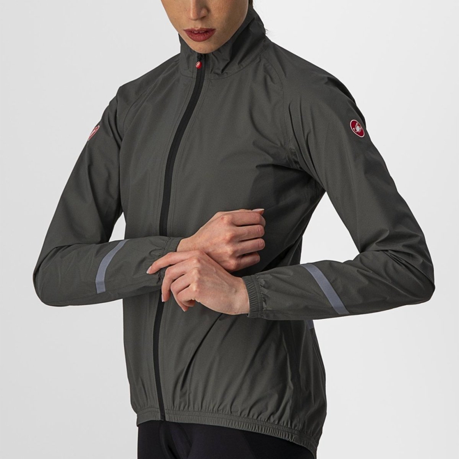 Castelli EMERGENCY 2 W RAIN Schutz Damen Grün | 35891-WCXL