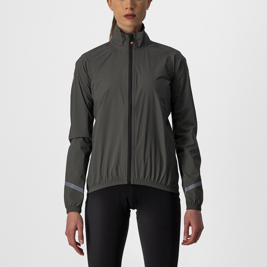 Castelli EMERGENCY 2 W RAIN Schutz Damen Grün | 35891-WCXL