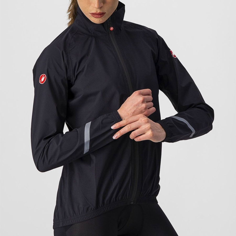 Castelli EMERGENCY 2 W RAIN Schutz Damen Schwarz | 74825-RHPT