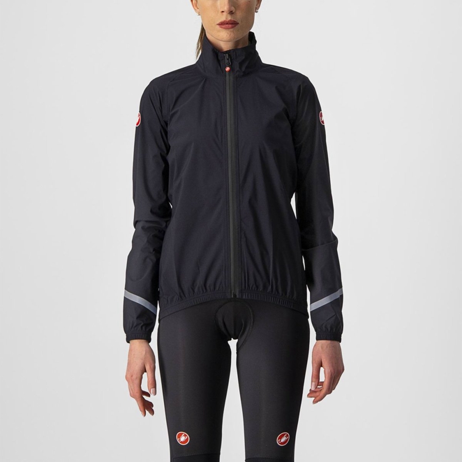 Castelli EMERGENCY 2 W RAIN Schutz Damen Schwarz | 74825-RHPT