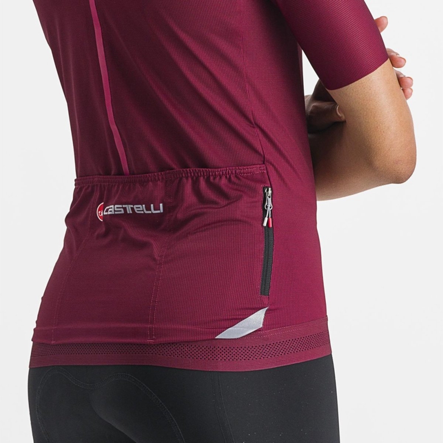 Castelli ENDURANCE W Trikot Damen Bordeaux | 13256-ZANQ