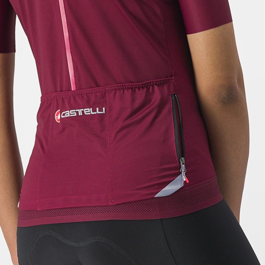 Castelli ENDURANCE W Trikot Damen Bordeaux | 13256-ZANQ