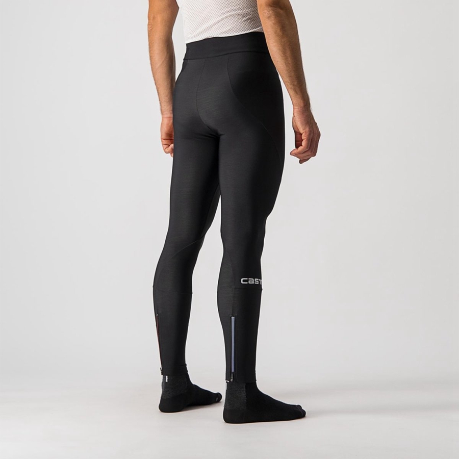 Castelli ENTRATA NO PAD Leggings Herren Schwarz | 79621-JXCA