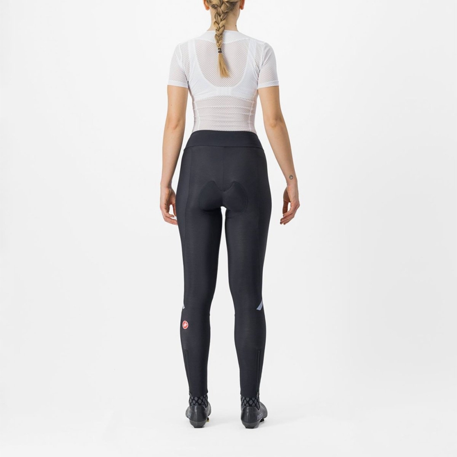 Castelli ENTRATA W Leggings Damen Schwarz | 27031-EMUV