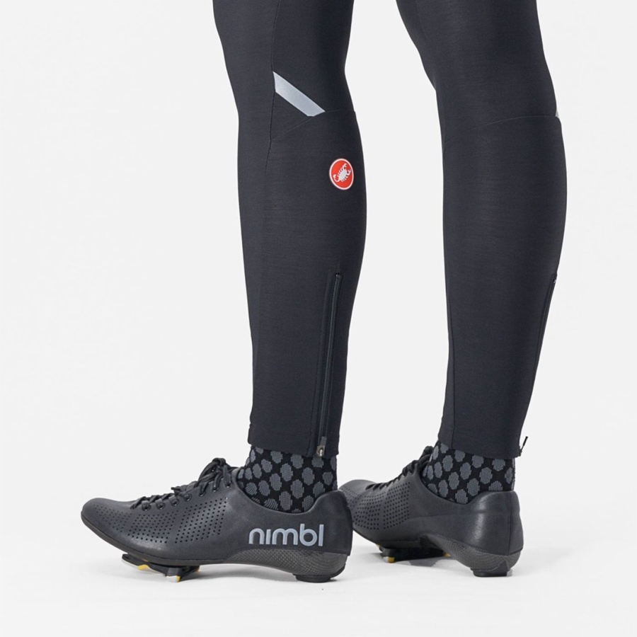 Castelli ENTRATA W Leggings Damen Schwarz | 27031-EMUV