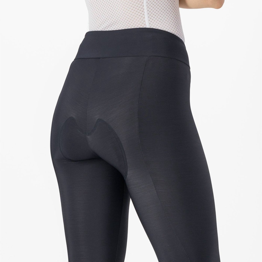 Castelli ENTRATA W Leggings Damen Schwarz | 27031-EMUV