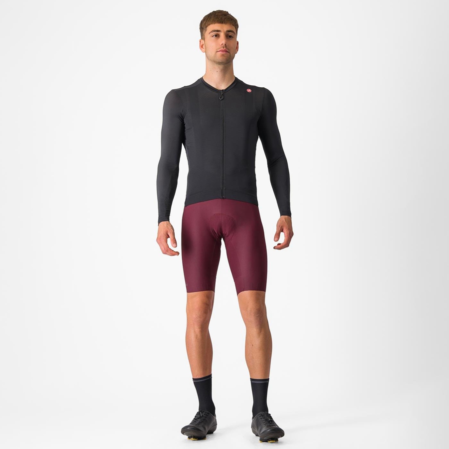 Castelli ESPRESSO LS Trikot Herren Schwarz Dunkelgrau | 51698-IMYU