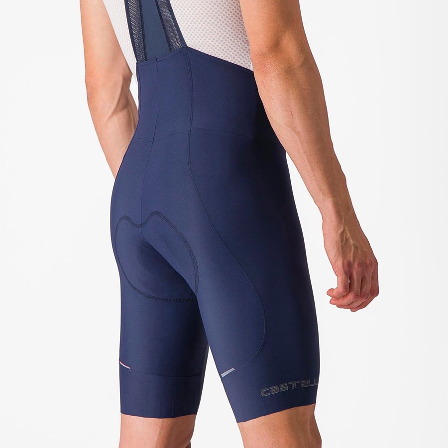 Castelli ESPRESSO Shorts Mit Latz Herren Blau | 08795-QWMO