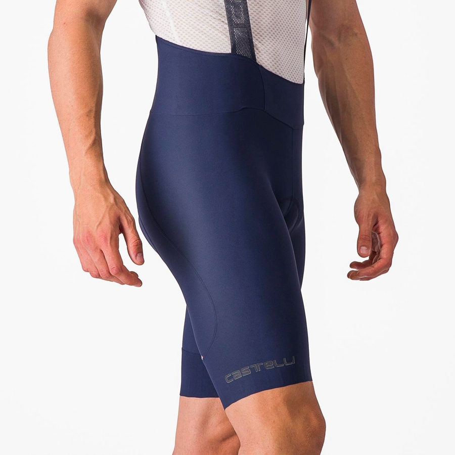 Castelli ESPRESSO Shorts Mit Latz Herren Blau | 08795-QWMO