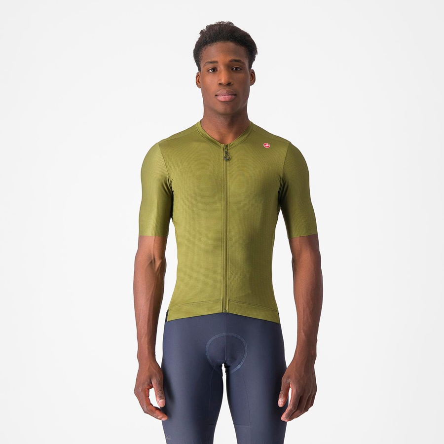 Castelli ESPRESSO Trikot Herren Olivgrün Hellgrün | 50918-HSBV