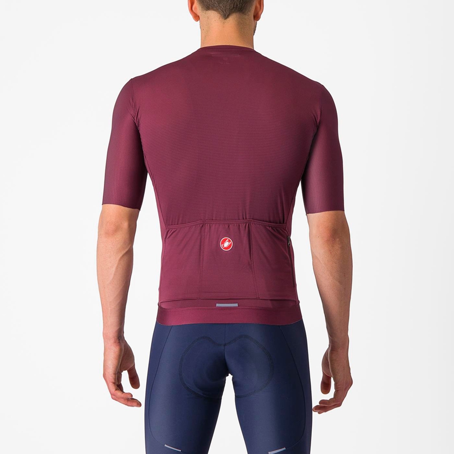 Castelli ESPRESSO Trikot Herren Tiefesbordeaux Silber | 78960-XSOJ