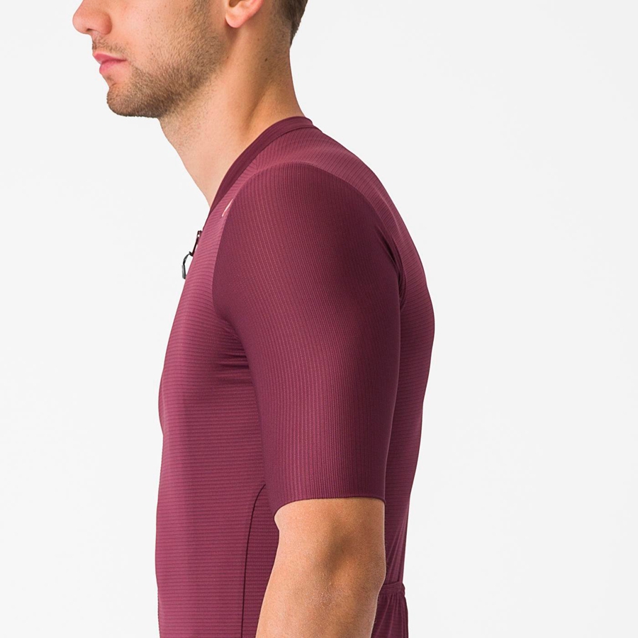 Castelli ESPRESSO Trikot Herren Tiefesbordeaux Silber | 78960-XSOJ