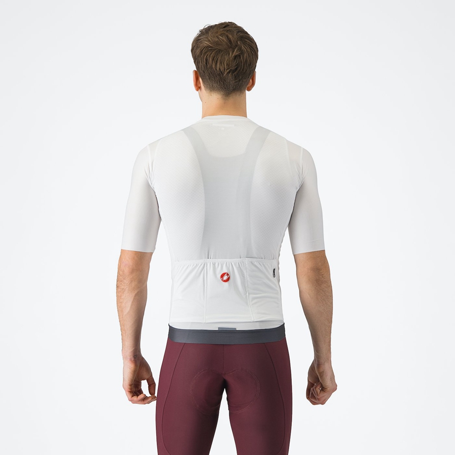 Castelli ESPRESSO Trikot Herren Weiß Dunkelgrau | 07923-ZDNS