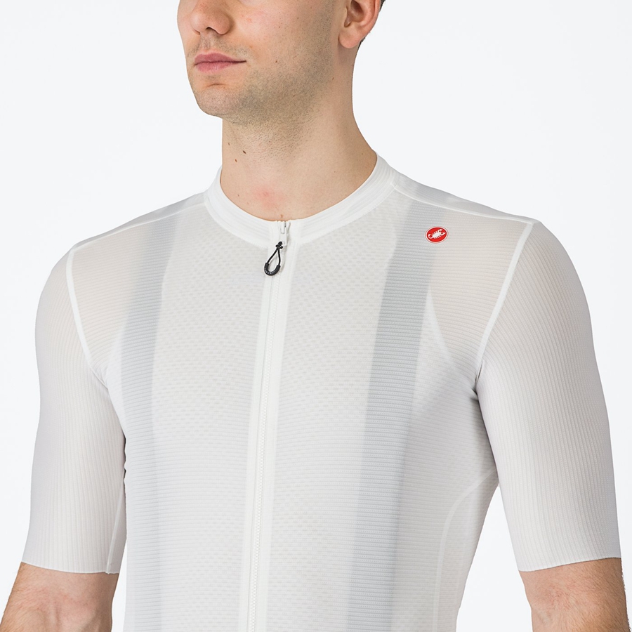 Castelli ESPRESSO Trikot Herren Weiß Dunkelgrau | 07923-ZDNS