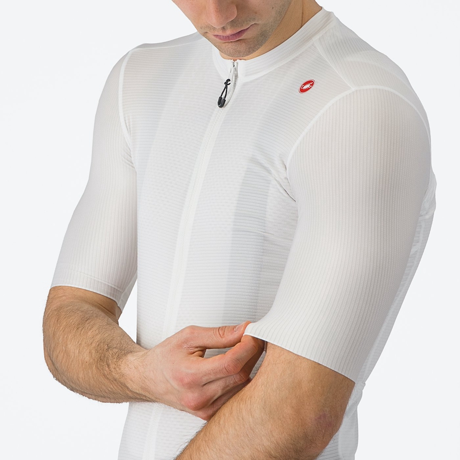 Castelli ESPRESSO Trikot Herren Weiß Dunkelgrau | 07923-ZDNS