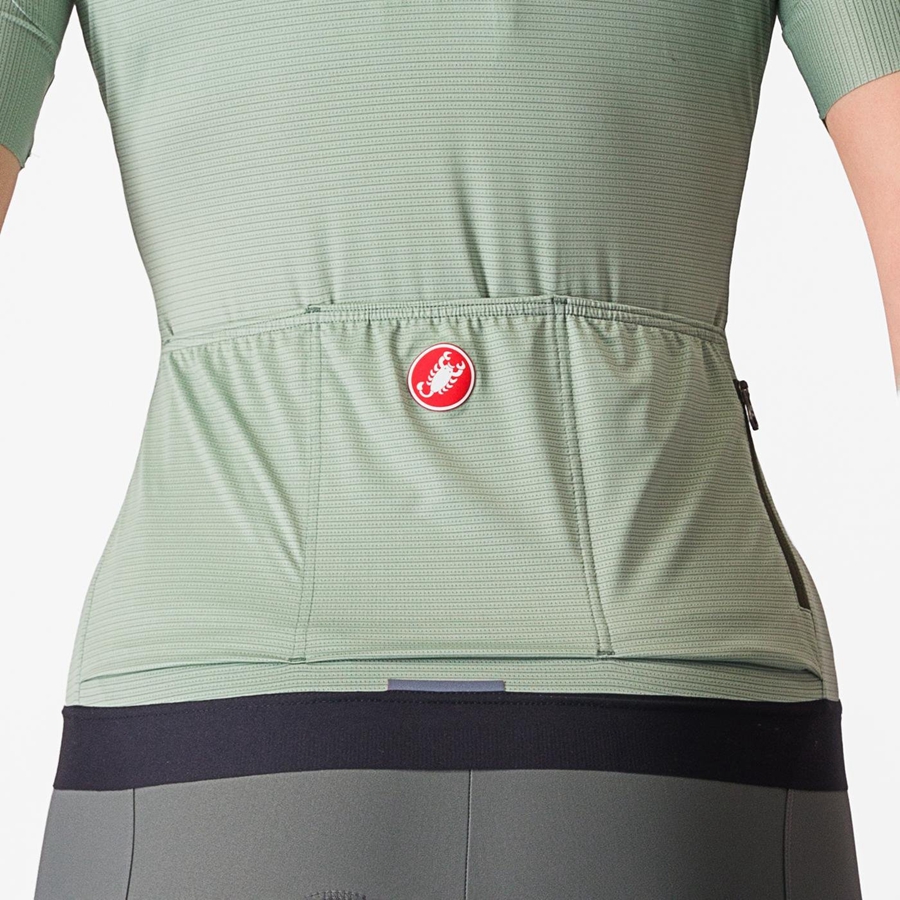 Castelli ESPRESSO W Trikot Damen Grün Tiefesgrün | 50172-OMXY