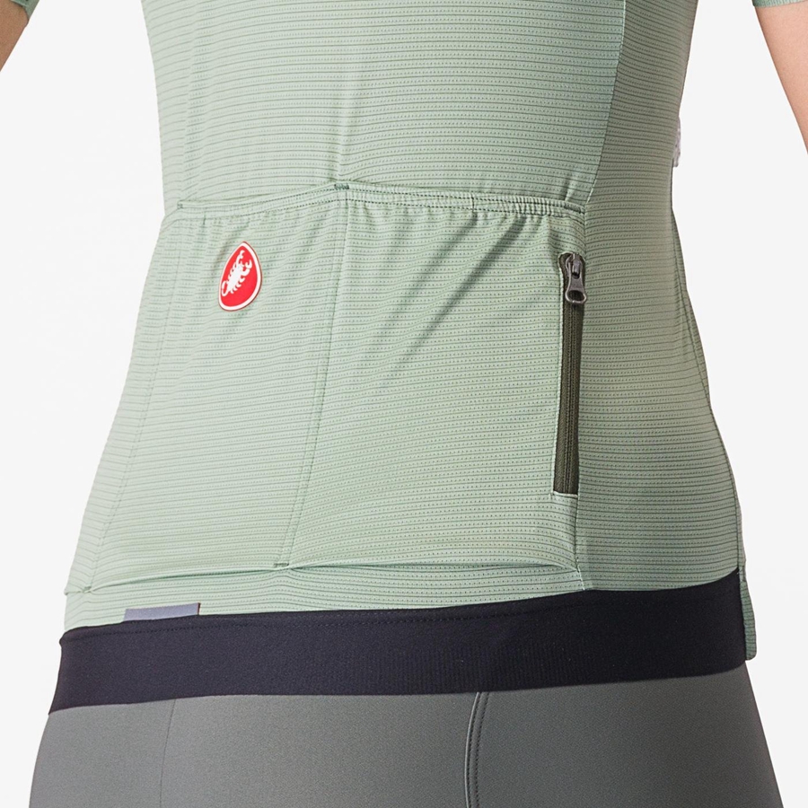 Castelli ESPRESSO W Trikot Damen Grün Tiefesgrün | 50172-OMXY