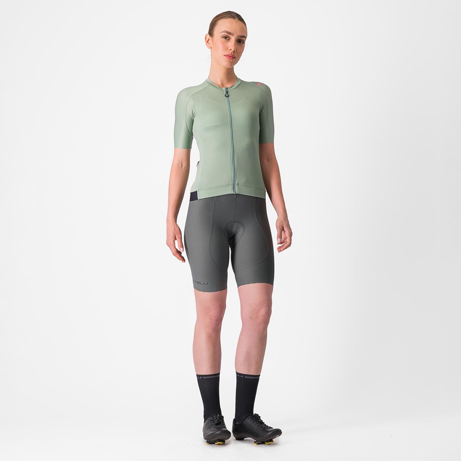 Castelli ESPRESSO W Trikot Damen Grün Tiefesgrün | 50172-OMXY