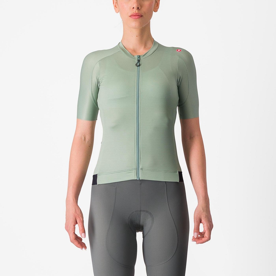 Castelli ESPRESSO W Trikot Damen Grün Tiefesgrün | 50172-OMXY