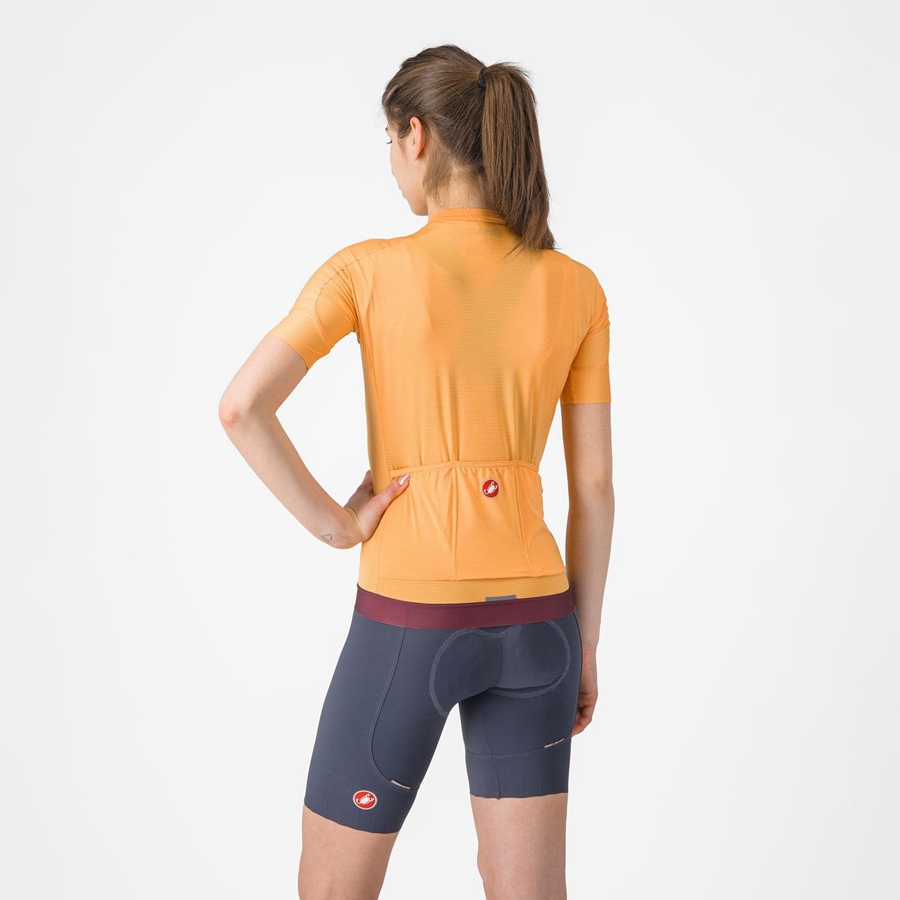 Castelli ESPRESSO W Trikot Damen Orange Tiefesbordeaux | 52839-AFKP