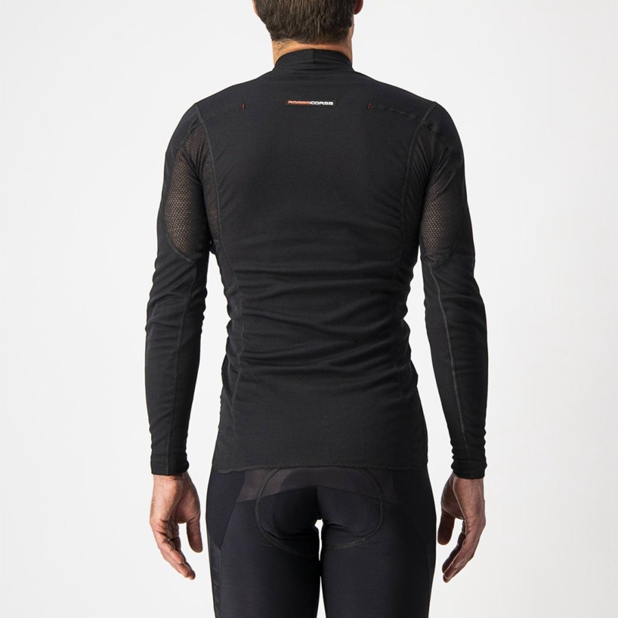 Castelli FLANDERS WARM LONG SLEEVE Grundschicht Herren Schwarz | 72308-PXMZ