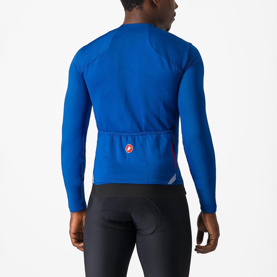 Castelli FLY LS Trikot Herren Blau | 76802-MSYZ