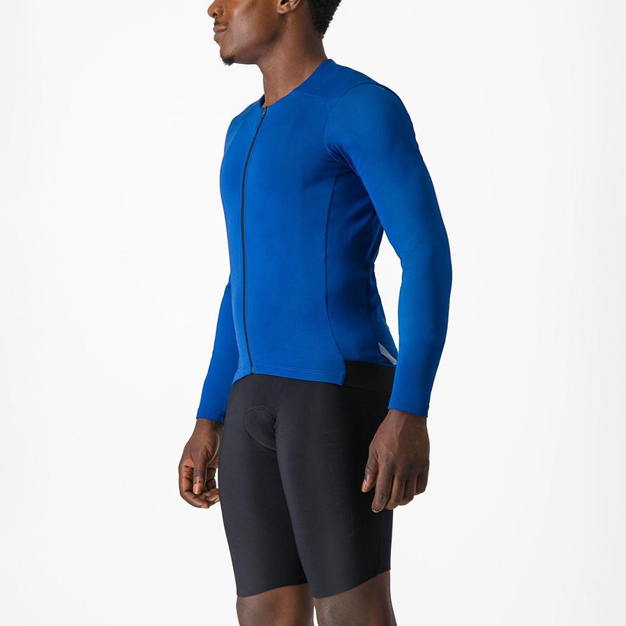 Castelli FLY LS Trikot Herren Blau | 76802-MSYZ