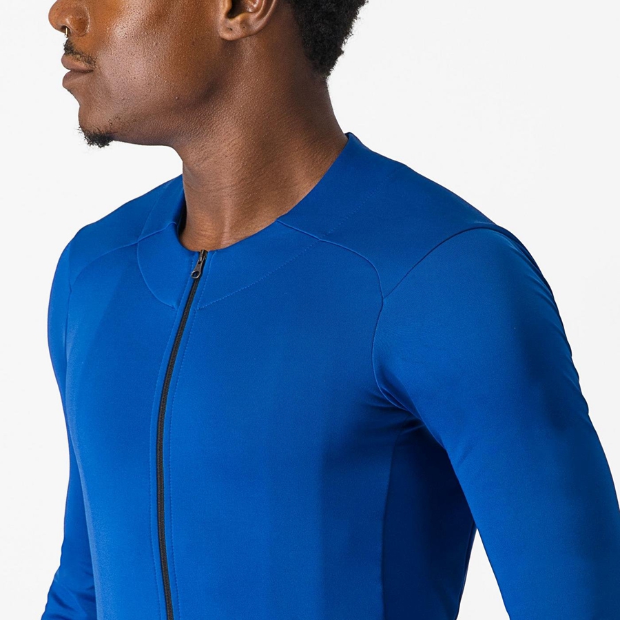 Castelli FLY LS Trikot Herren Blau | 76802-MSYZ