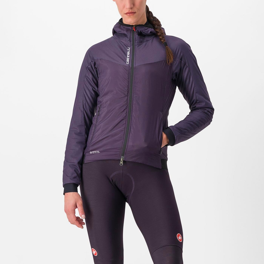 Castelli FLY THERMAL W Jacken Damen Lila | 50378-RUVW