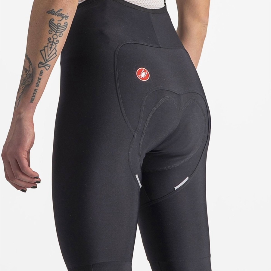 Castelli FREE AERO RC W DT Strumpfhose Mit Latz Damen Schwarz | 45019-CMYL