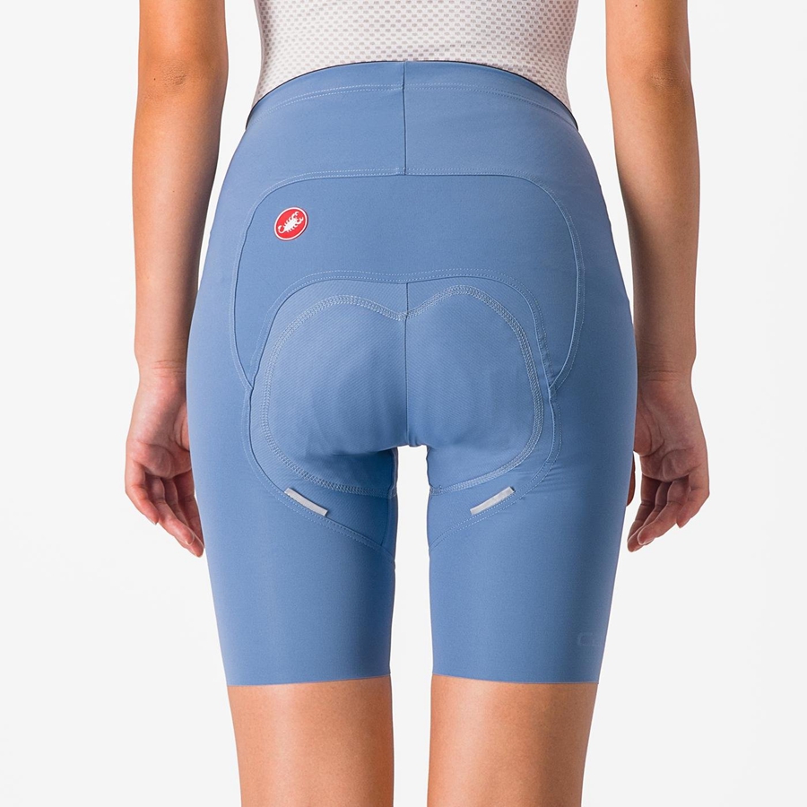 Castelli FREE AERO RC W Kurze Hose Damen Grau Blau | 89210-RWEH