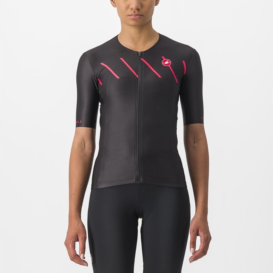 Castelli FREE SPEED 2 W RACE TOP Anzüge Damen Schwarz | 03418-MTSC