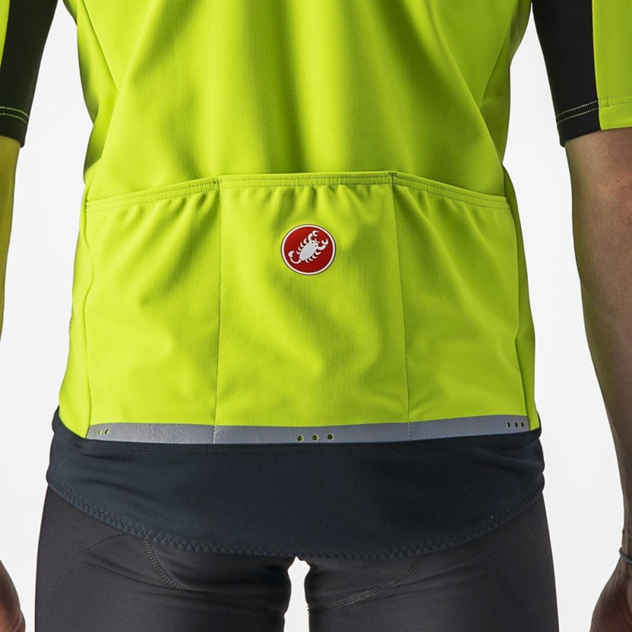 Castelli GABBA RoS 2 Jacken Herren Hellgrün Dunkelgrau | 92407-DPZE