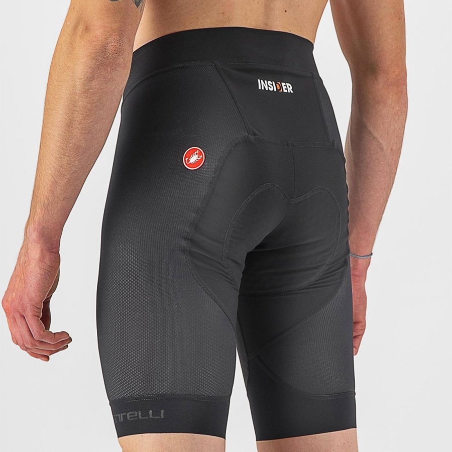 Castelli INSIDER Kurze Hose Herren Schwarz | 75403-GLPZ